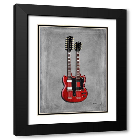 Gibson EDS1275 71 Black Modern Wood Framed Art Print with Double Matting by Rogan, Mark