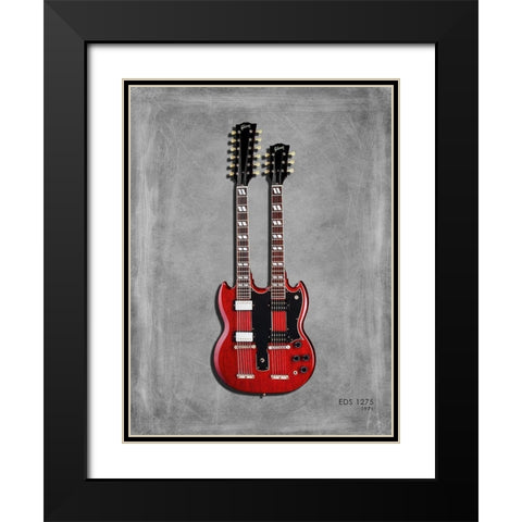 Gibson EDS1275 71 Black Modern Wood Framed Art Print with Double Matting by Rogan, Mark