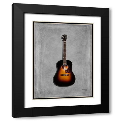 Gibson OriginalJumbo 1934 Black Modern Wood Framed Art Print with Double Matting by Rogan, Mark