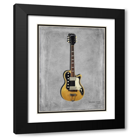 National Model 1104 Black Modern Wood Framed Art Print with Double Matting by Rogan, Mark