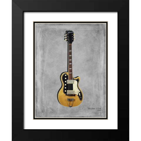 National Model 1104 Black Modern Wood Framed Art Print with Double Matting by Rogan, Mark