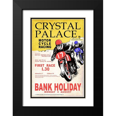 Crystal Palace Racing I Black Modern Wood Framed Art Print with Double Matting by Rogan, Mark