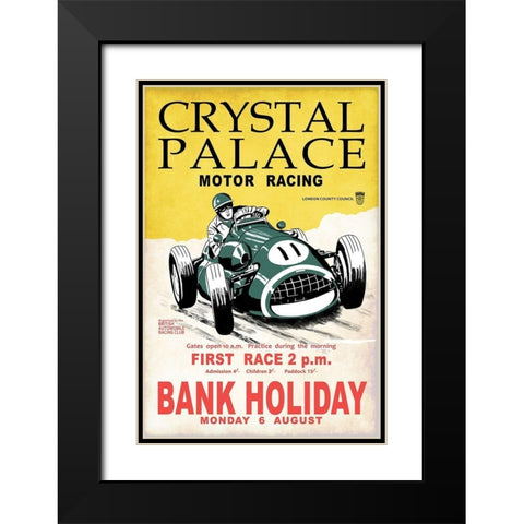 Crystal Palace Racing II Black Modern Wood Framed Art Print with Double Matting by Rogan, Mark