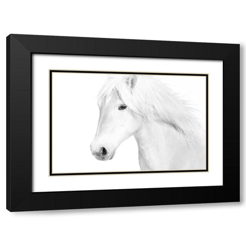 Classic White Black Modern Wood Framed Art Print with Double Matting by Carter, Samantha