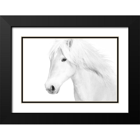 Classic White Black Modern Wood Framed Art Print with Double Matting by Carter, Samantha