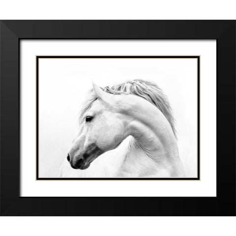 Head Turner Black Modern Wood Framed Art Print with Double Matting by Carter, Samantha