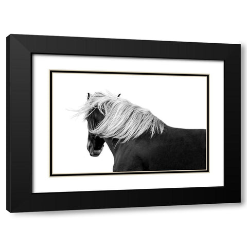 Flaxon Chestnut Black Modern Wood Framed Art Print with Double Matting by Carter, Samantha