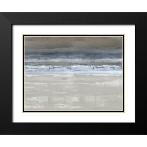 Midnight Movement Black Modern Wood Framed Art Print with Double Matting by Messina, Jake