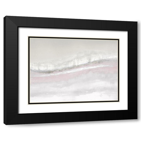 Flowing Blush Black Modern Wood Framed Art Print with Double Matting by Messina, Jake