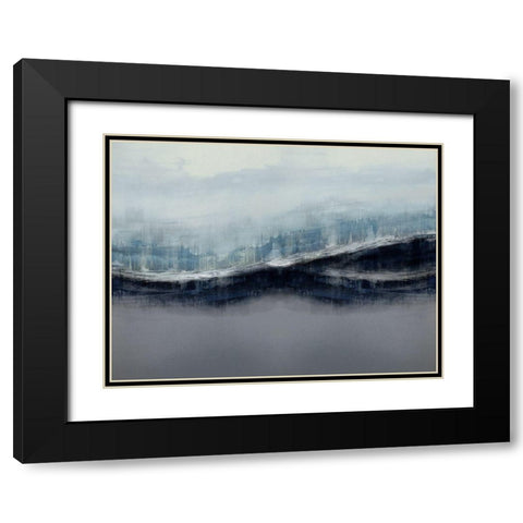 Ascending Gray Black Modern Wood Framed Art Print with Double Matting by Messina, Jake