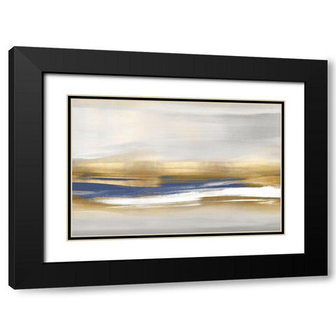 Gold Rush Blue I Black Modern Wood Framed Art Print with Double Matting by Messina, Jake