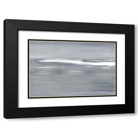 Highlight on Gray I Black Modern Wood Framed Art Print with Double Matting by Messina, Jake