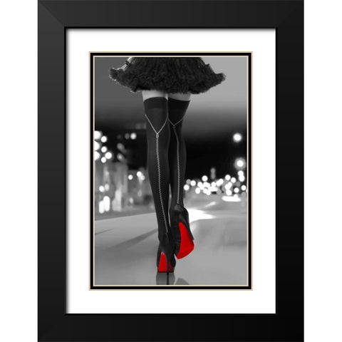 Night Out I Black Modern Wood Framed Art Print with Double Matting by McGuire, Sarah