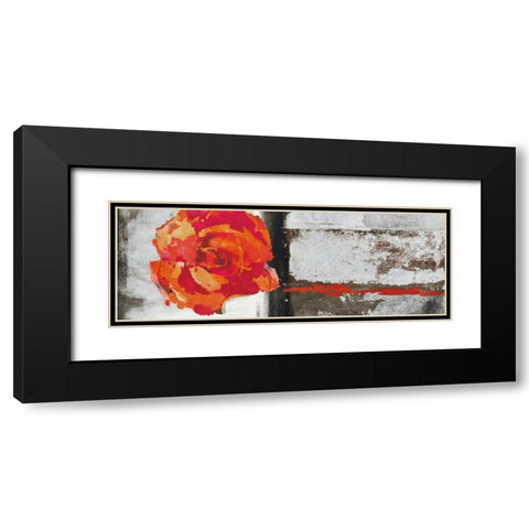 Metallic Pop Flower II Black Modern Wood Framed Art Print with Double Matting by Ward, Sarah