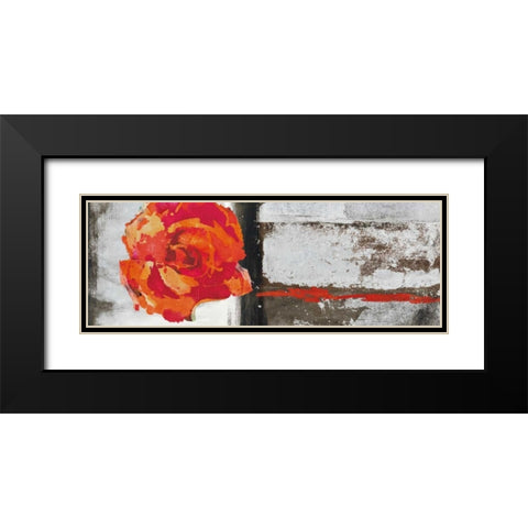 Metallic Pop Flower II Black Modern Wood Framed Art Print with Double Matting by Ward, Sarah