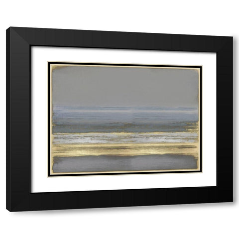 Golden Passage Black Modern Wood Framed Art Print with Double Matting by Hamilton, Taylor