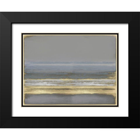 Golden Passage Black Modern Wood Framed Art Print with Double Matting by Hamilton, Taylor