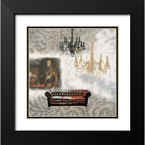 Vincennes I Black Modern Wood Framed Art Print with Double Matting by Deleau, Valerie