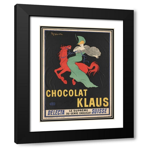 Chocolate Klaus Black Modern Wood Framed Art Print with Double Matting by Anonymous