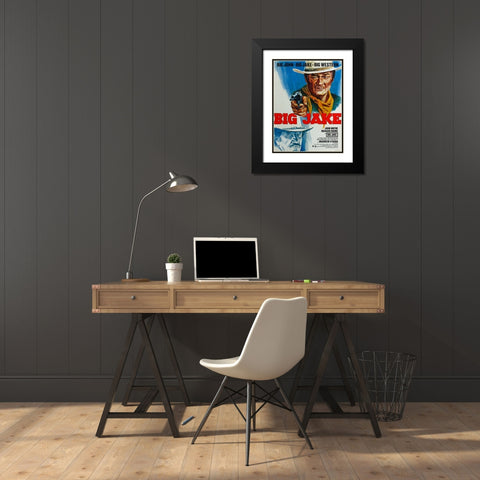 Big Jake Black Modern Wood Framed Art Print with Double Matting by Anonymous