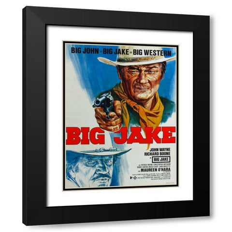 Big Jake Black Modern Wood Framed Art Print with Double Matting by Anonymous