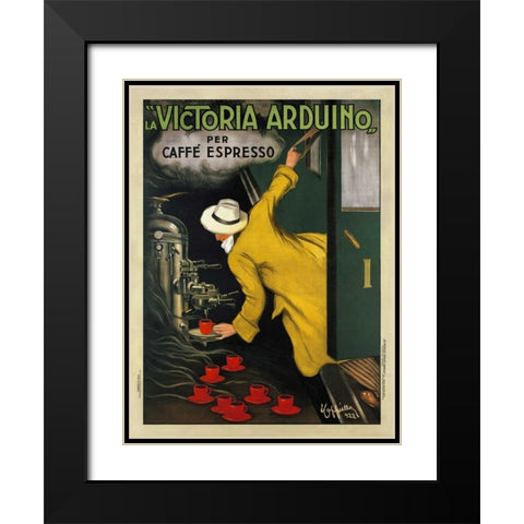 Victoria Arduino-1922 Black Modern Wood Framed Art Print with Double Matting by Cappiello, Leonetto