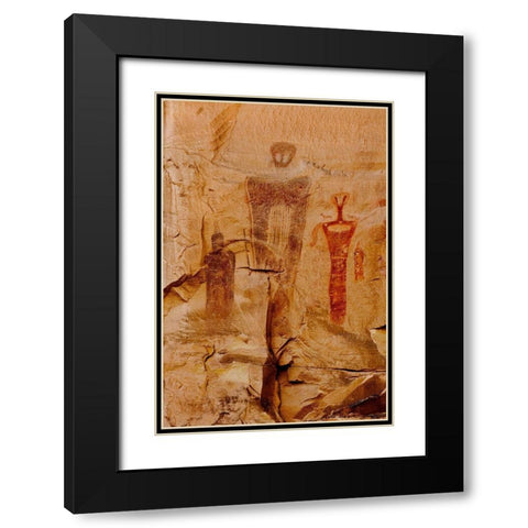Shadow Dancers Black Modern Wood Framed Art Print with Double Matting by Dawson, Robert