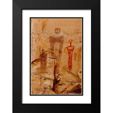 Shadow Dancers Black Modern Wood Framed Art Print with Double Matting by Dawson, Robert