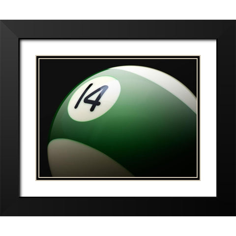 Green 14 Black Modern Wood Framed Art Print with Double Matting by Reynolds, Richard
