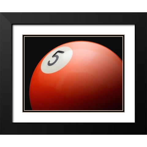 Orange 5 Black Modern Wood Framed Art Print with Double Matting by Reynolds, Richard