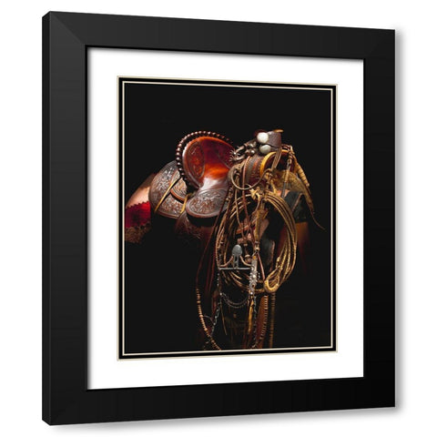 California Gear Black Modern Wood Framed Art Print with Double Matting by Dawson, Robert