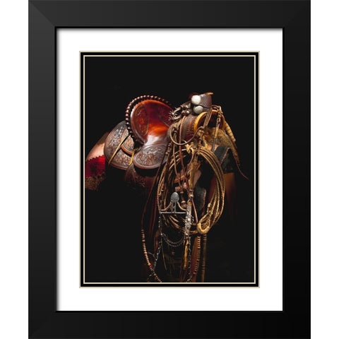 California Gear Black Modern Wood Framed Art Print with Double Matting by Dawson, Robert
