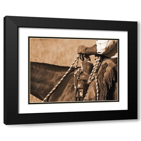 Buckaroo I Black Modern Wood Framed Art Print with Double Matting by Dawson, Robert