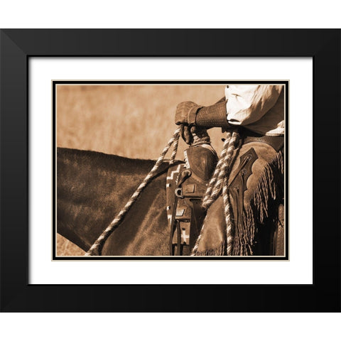 Buckaroo I Black Modern Wood Framed Art Print with Double Matting by Dawson, Robert