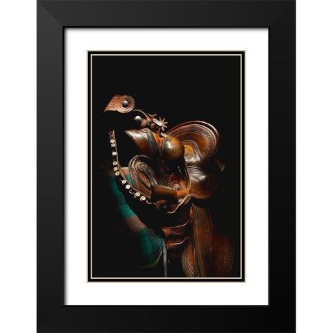Art of the West Black Modern Wood Framed Art Print with Double Matting by Dawson, Robert