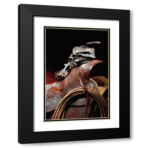 California Spurs Black Modern Wood Framed Art Print with Double Matting by Dawson, Robert