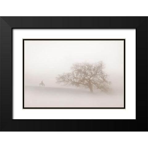 Lonely Days Black Modern Wood Framed Art Print with Double Matting by Dawson, Robert