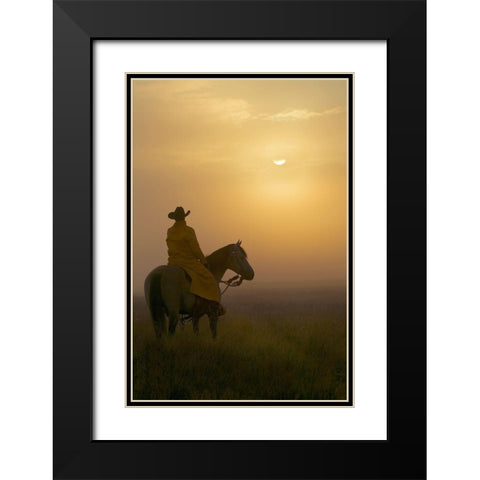 A New Day Black Modern Wood Framed Art Print with Double Matting by Dawson, Robert