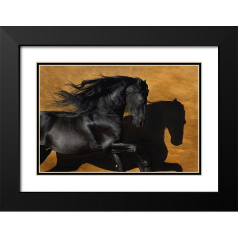 Fabiano I Black Modern Wood Framed Art Print with Double Matting by Dawson, Robert