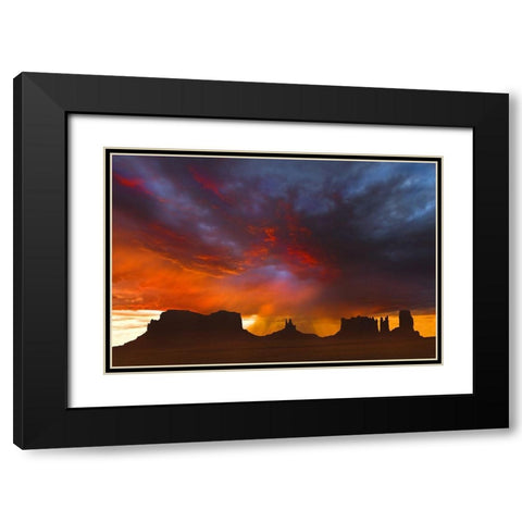 Before the Storm Black Modern Wood Framed Art Print with Double Matting by Dawson, Robert