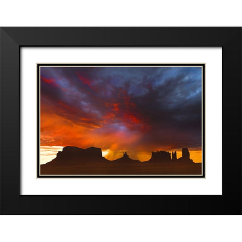 Before the Storm Black Modern Wood Framed Art Print with Double Matting by Dawson, Robert