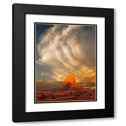 Brothers Shadow Black Modern Wood Framed Art Print with Double Matting by Dawson, Robert