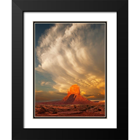 Brothers Shadow Black Modern Wood Framed Art Print with Double Matting by Dawson, Robert