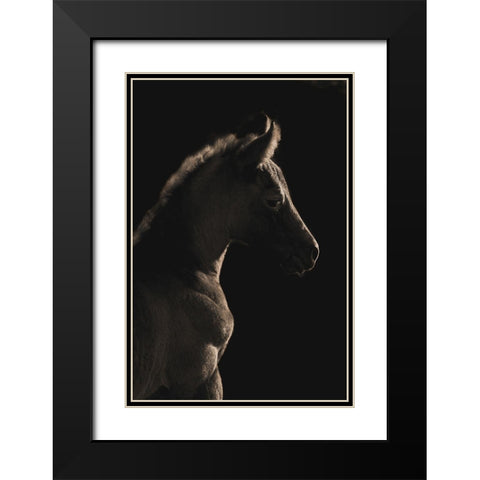 A Moment In Time Black Modern Wood Framed Art Print with Double Matting by Dawson, Robert