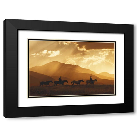 After the Storm Black Modern Wood Framed Art Print with Double Matting by Dawson, Robert