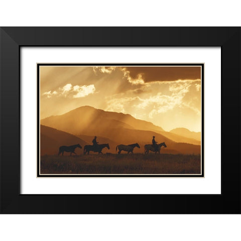 After the Storm Black Modern Wood Framed Art Print with Double Matting by Dawson, Robert