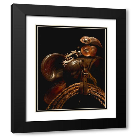 Circa 1910 Black Modern Wood Framed Art Print with Double Matting by Dawson, Robert