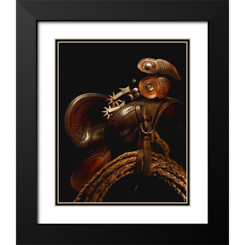 Circa 1910 Black Modern Wood Framed Art Print with Double Matting by Dawson, Robert