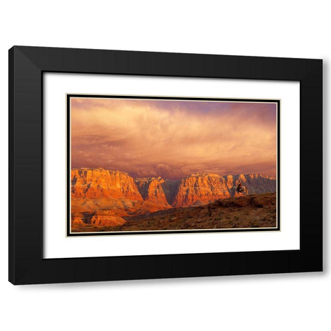 Out of the West Black Modern Wood Framed Art Print with Double Matting by Dawson, Robert