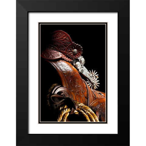 Old California Black Modern Wood Framed Art Print with Double Matting by Dawson, Robert